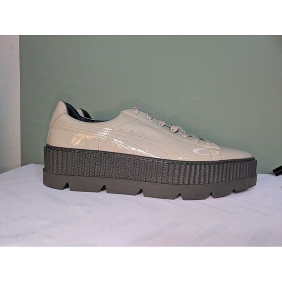 RARE Brand New Puma x Fenty Gray Patent Leather Creepers Sneakers Sz 12 Rt $185 - Picture 1 of 14